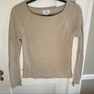 LOFT tan sweater